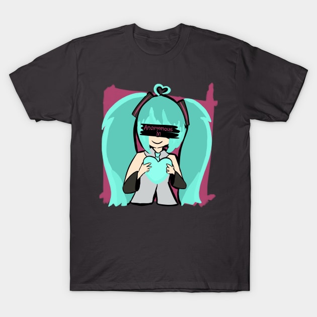 Anonymous M / Hatsune Miku T-Shirt by Haphazardly-E